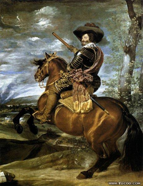 unknow artist The Count-Duke of Olivares on Horseback 1634 Spain oil painting art